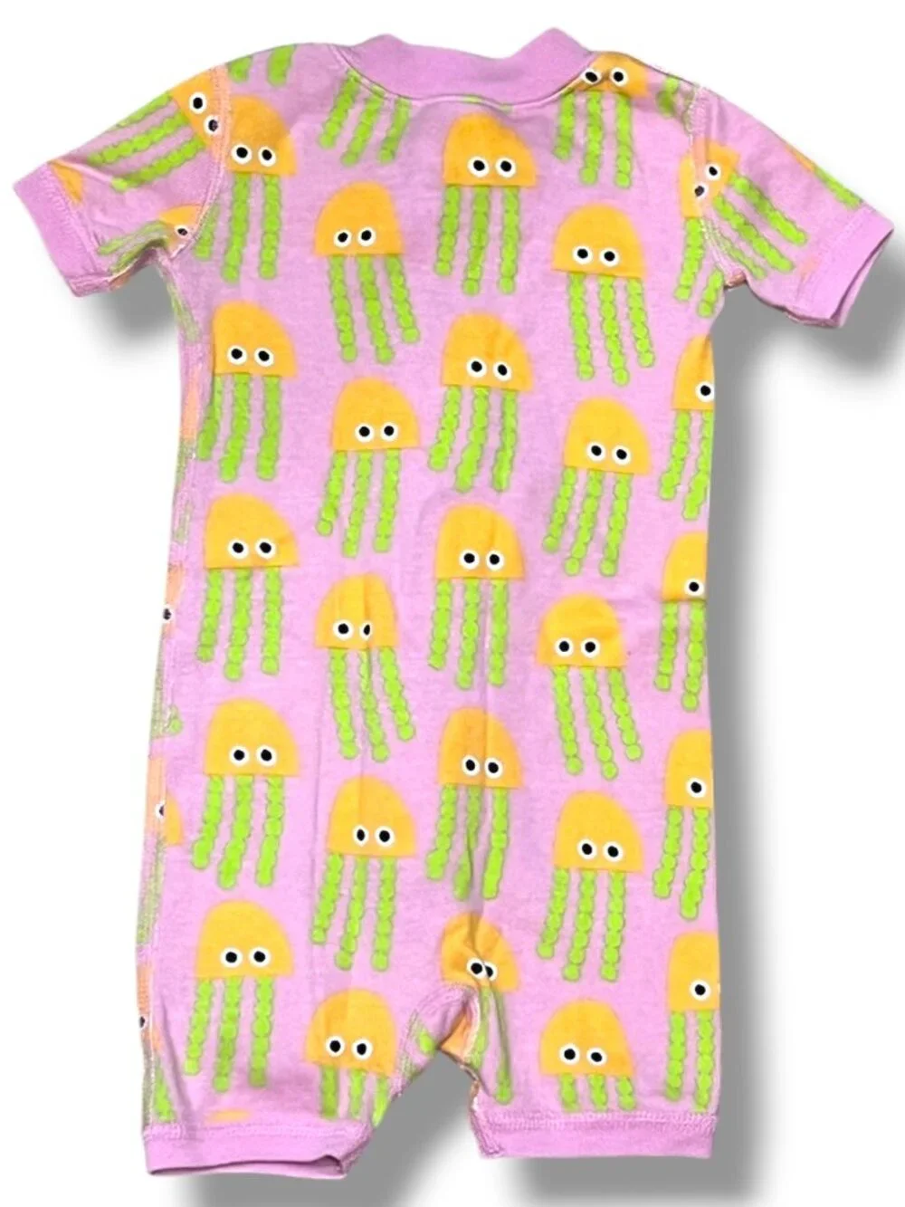 Hanna Andersson Jellyfish Print Shortie Zippered Summer Pajamas 3-6M